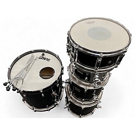 Used Shine Custom Drums & Percussion 5 Piece Definition Series Black Drum Kit