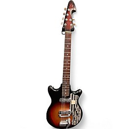 Used Silvertone 1435 3 Color Sunburst Solid Body Electric Guitar