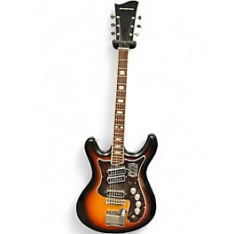 Used Silvertone 1441 sunburst Solid Body Electric Guitar