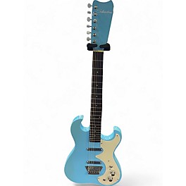 Used Silvertone 1449 light blue Solid Body Electric Guitar
