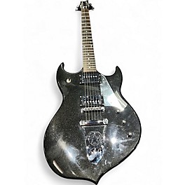 Used Silvertone PSSN1 BLACK SPARKLE Solid Body Electric Guitar