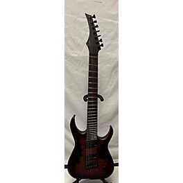 Used Used Skervesen Raptor 7FF Custom Shop Trans Plumb Solid Body Electric Guitar