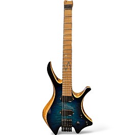 Used Skervesen SHOGGIE DEEP OCEAN BLUE Solid Body Electric Guitar