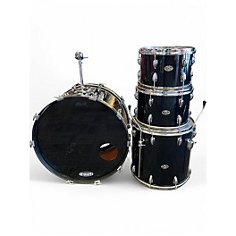 Used Slingerland 4 Piece 70's 4 Piece Kit Black Drum Kit