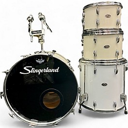 Used Slingerland 4 piece SUPER ROCK OUTFIT White Drum Kit