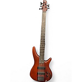 Used Soundgear SR5005E 5 String Maroon Electric Bass Guitar