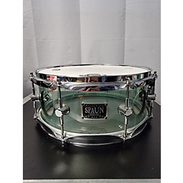 Used Spaun 13X6.5 ARCYLIC SNARE Drum Clear