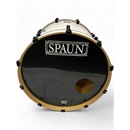 Used Spaun 5 piece Custom Black And White Drum Kit