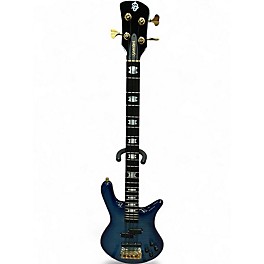 Used Spector Euro 4 Blue to Black Fade Electric Bass Guitar