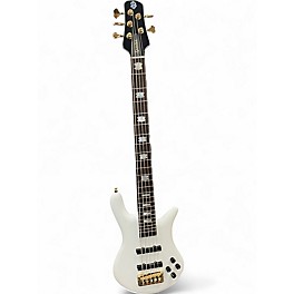 Used Spector Euro 5 Arctic White Electric Bass Guitar