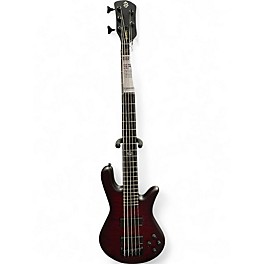 Used Spector NS Pulse 2 Trans Red Electric Bass Guitar