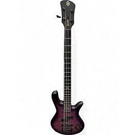 Used Spector NS Pulse II Trans Purple Electric Bass Guitar