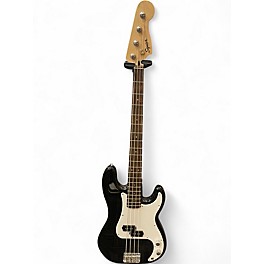 Used Squier Affinity Precision Bass Black and White Electric Bass Guitar