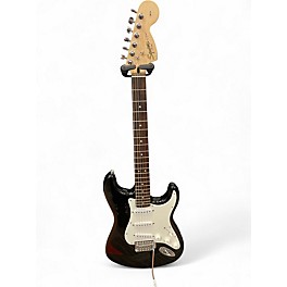 Used Squier Affinity Stratocaster Black Solid Body Electric Guitar