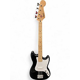 Used Squier Bronco Black Electric Bass Guitar