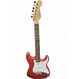 Used Squier Bullet Stratocaster Wine Red Solid Body Electric Guitar
