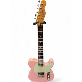Used Squier CUSTOM ESQUIRE SHELL PINK Solid Body Electric Guitar