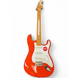 Used Squier Classic Vibe 1950S Stratocaster Fiesta Red Solid Body Electric Guitar
