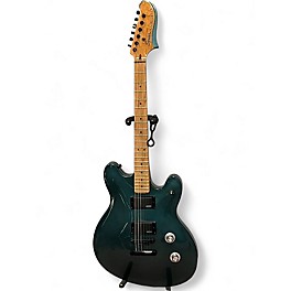 Used Squier Contemporary Active Starcaster Blue Hollow Body Electric Guitar