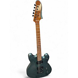 Used Squier Contemporary Active Starcaster Metallic Blue Hollow Body Electric Guitar