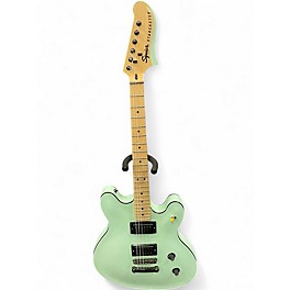 Used Squier Contemporary Active Starcaster Mint Green Hollow Body Electric Guitar