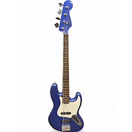 Used Squier Contemporary Jazz Bass Blue Electric Bass Guitar