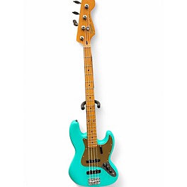 Used Squier Contemporary Jazz Bass Seafoam Green Electric Bass Guitar