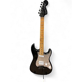 Used Squier Contemporary Stratocaster Black and Silver Solid Body Electric Guitar
