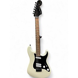 Used Squier Contemporary Stratocaster Olympic White Solid Body Electric Guitar