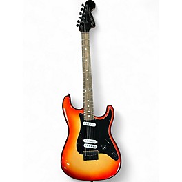 Used Squier Contemporary Stratocaster Orange Solid Body Electric Guitar