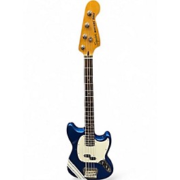 Used Squier FSR Classic Vibe 60's Competition Mustang  Lake Placid Blue W/ Racing Stripe Electric Bass Guitar