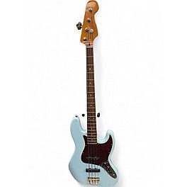 Used Squier JAZZ BASS POWDER BLUE Electric Bass Guitar