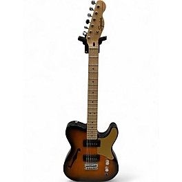 Used Squier Paranormal Baritone Cabronita Telecaster 2 Tone Sunburst Solid Body Electric Guitar