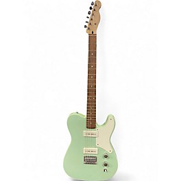 Used Squier Paranormal Baritone Cabronita Telecaster Seafoam Green Solid Body Electric Guitar