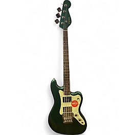 Used Squier Paranormal Rascal Bass HH Sherwood Green Electric Bass Guitar