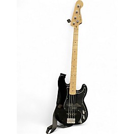 Used Squier Precision Bass Black Electric Bass Guitar