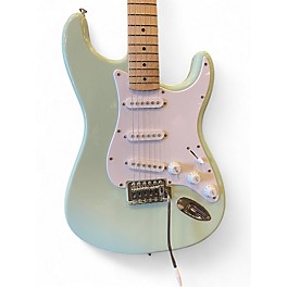 Used Squier SONIC STRATOCASTER SEAFORM GREEN Solid Body Electric Guitar