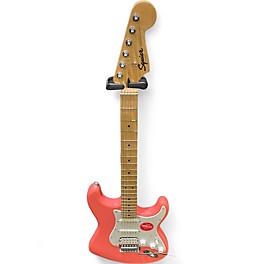 Used Squier SONIC STRATOCASTER TAHITIAN CORAL Solid Body Electric Guitar