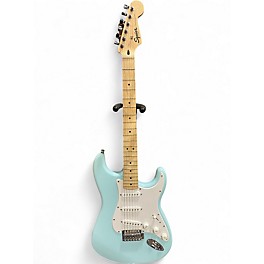 Used Squier STRATOCASTER BLUE Solid Body Electric Guitar