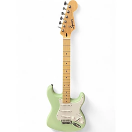 Used Squier Sonic Startocaster Surf Green Solid Body Electric Guitar