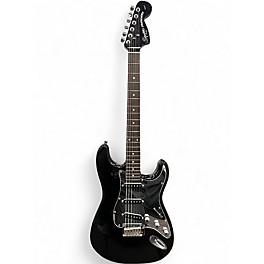 Used Squier Standard Stratocaster Black Solid Body Electric Guitar