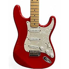 Used Squier Standard Stratocaster red Solid Body Electric Guitar