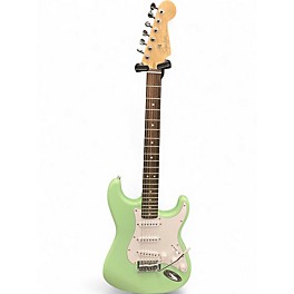 Used Squier Stratocaster Green Solid Body Electric Guitar