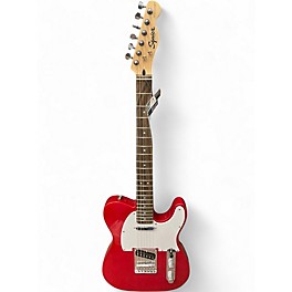 Used Squier Telecaster Candy Apple Red Metallic Solid Body Electric Guitar
