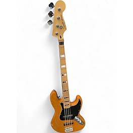 Used Squier Vintage Modified 70S Jazz Bass Natural Electric Bass Guitar