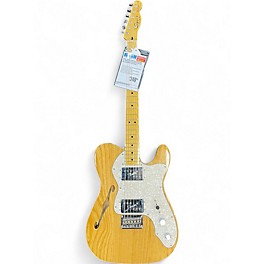 Used Squier Vintage Modified 72 Thinline Telecaster Natural Hollow Body Electric Guitar