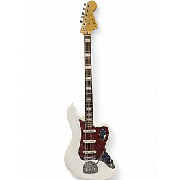 Used Squier Vintage Modified Bass VI Olympic White Electric Bass Guitar