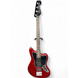 Used Squier Vintage Modified Jaguar Bass RED Electric Bass Guitar