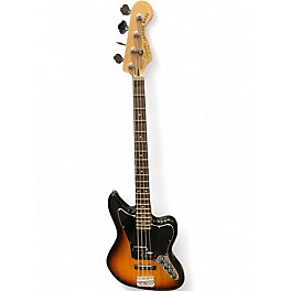 Used Squier Vintage Modified Jaguar Bass Sunburst Electric Bass Guitar
