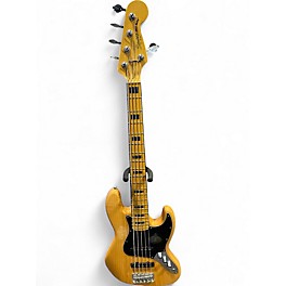 Used Squier Vintage Modified Jazz Bass V Natural Electric Bass Guitar